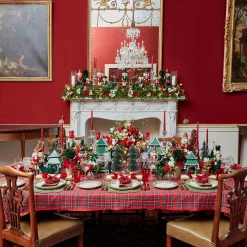 Napkins | Mrs. Alice Monogram<Mrs. Alice Katherine Green & Red Napkins (Set of 4)