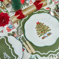 Napkins | Mrs. Alice Monogram<Mrs. Alice Katherine Green Napkins (Set of 4)