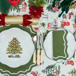 Napkins | Mrs. Alice Monogram<Mrs. Alice Katherine Green Napkins (Set of 4)