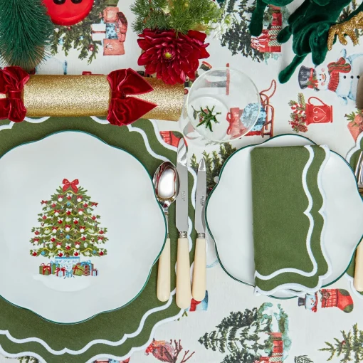 Napkins | Mrs. Alice Monogram<Mrs. Alice Katherine Green Napkins (Set of 4)