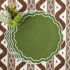 Placemats<Mrs. Alice Katherine Green Placemats (Set of 4)