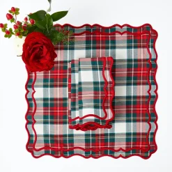 Napkins | Mrs. Alice Monogram<Mrs. Alice Katherine Tartan Napkins (Set of 4)