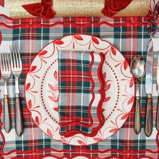 Napkins | Mrs. Alice Monogram<Mrs. Alice Katherine Tartan Napkins (Set of 4)