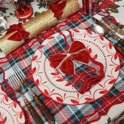 Napkins | Mrs. Alice Monogram<Mrs. Alice Katherine Tartan Napkins (Set of 4)