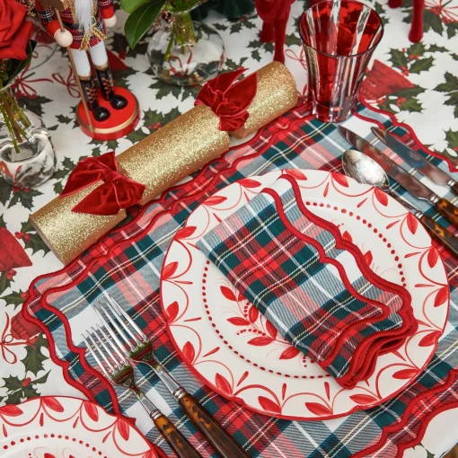 Table Linen Sets | Mrs. Alice Monogram<Mrs. Alice Katherine Tartan Placemats & Napkins (Set of 4)