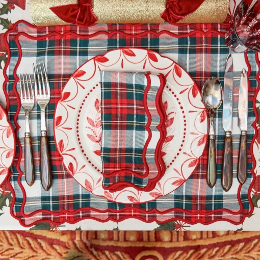Table Linen Sets | Mrs. Alice Monogram<Mrs. Alice Katherine Tartan Placemats & Napkins (Set of 4)