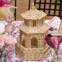 Year-round Decorations | Pagodas & Lanterns<Mrs. Alice Kira Rattan Pagoda Lantern