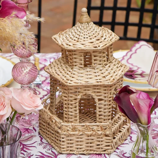 Year-round Decorations | Pagodas & Lanterns<Mrs. Alice Kira Rattan Pagoda Lantern