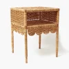 Furniture | Furniture<Mrs. Alice Lara Rattan Scalloped Bedside Table