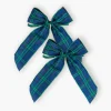 Napkin Rings & Bows<Mrs. Alice Large Blue Tartan Bows (Pair)
