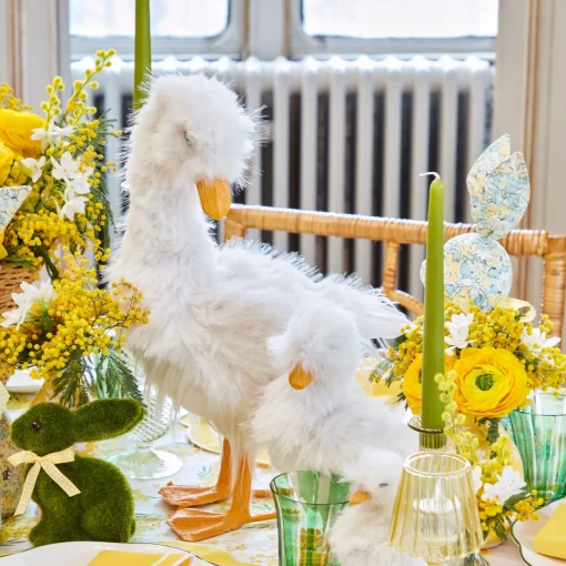 Spring Decorations<Mrs. Alice Large Fluffy Geese (Pair)