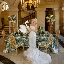 Christmas Decorations<Mrs. Alice Large Giselle Glitter Swan