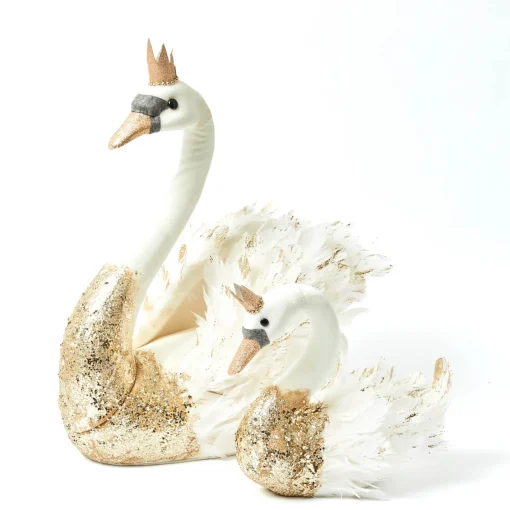 Christmas Decorations<Mrs. Alice Large Giselle Glitter Swan