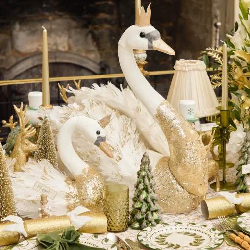 Christmas Decorations<Mrs. Alice Large Giselle Glitter Swan