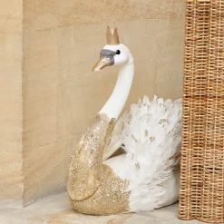 Christmas Decorations<Mrs. Alice Large Giselle Glitter Swan