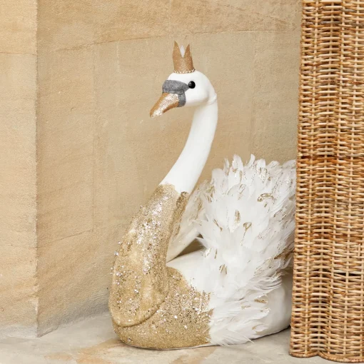 Christmas Decorations<Mrs. Alice Large Giselle Glitter Swan