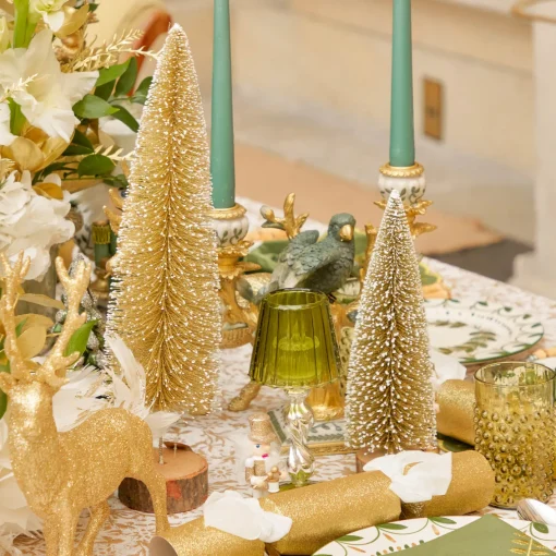 Christmas Decorations<Mrs. Alice Large Gold Glitter Tree (Pair)