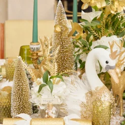 Christmas Decorations<Mrs. Alice Large Gold Glitter Tree (Pair)