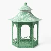 Spring Decorations | Pagodas & Lanterns<Mrs. Alice Large Green Rattan Chinoiserie Pagoda Lantern