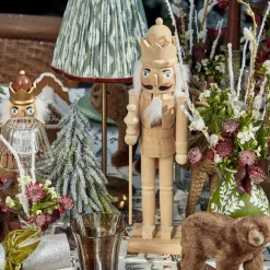 Christmas Decorations<Mrs. Alice Large Natural Wooden Nutcracker (Pair)