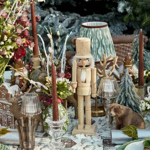 Christmas Decorations<Mrs. Alice Large Natural Wooden Nutcracker (Pair)
