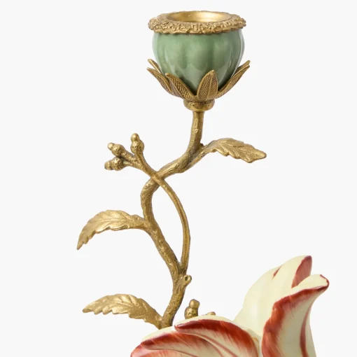 Summer Candleware | Candle Holders<Mrs. Alice Large Pink Cockatoo Candle Holder
