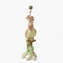 Summer Candleware | Candle Holders<Mrs. Alice Large Pink Cockatoo Candle Holder