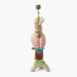 Summer Candleware | Candle Holders<Mrs. Alice Large Pink Cockatoo Candle Holder