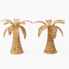 Year-round Decorations | Spring Decorations<Mrs. Alice Large Rattan Palm Tree (Pair)