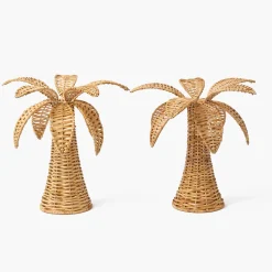 Year-round Decorations | Spring Decorations<Mrs. Alice Large Rattan Palm Tree (Pair)