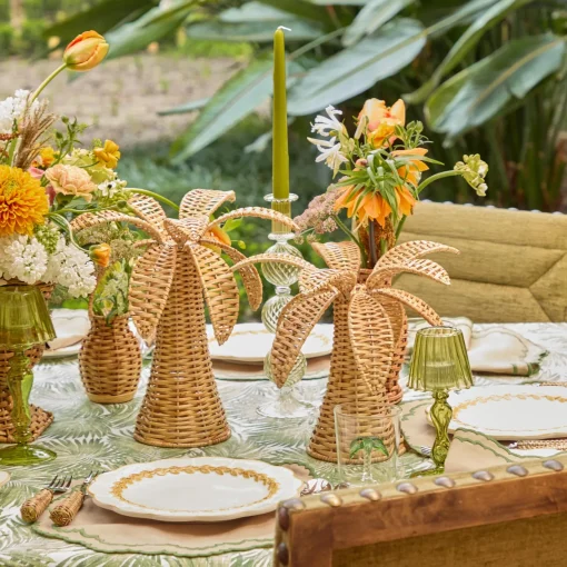 Year-round Decorations | Spring Decorations<Mrs. Alice Large Rattan Palm Tree (Pair)