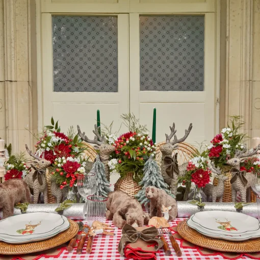 Christmas Decorations<Mrs. Alice Large Rattan Reindeer (Pair) - 40cm