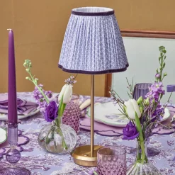 Lampshades<Mrs. Alice Lilac Lotus Lampshade (18cm)