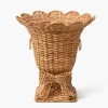 Vases | Vases & Planters<Mrs. Alice Liliana Bow Scalloped Rattan Urn