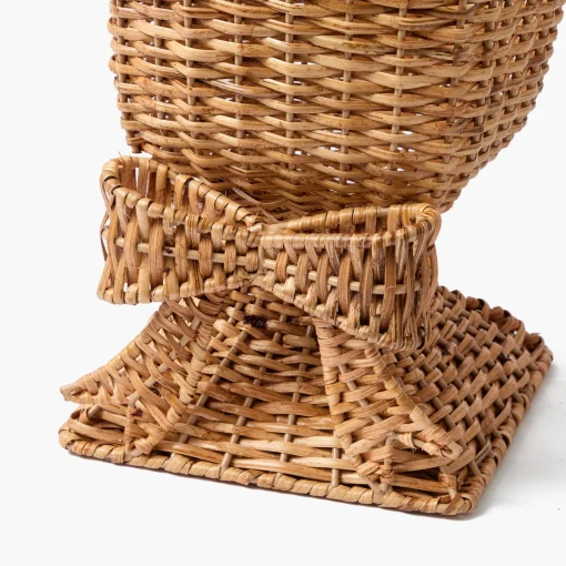 Vases | Vases & Planters<Mrs. Alice Liliana Bow Scalloped Rattan Urn