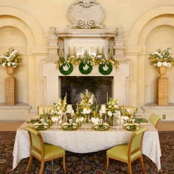 Vases | Vases & Planters<Mrs. Alice Liliana Scalloped Rattan Urn & Pedestal