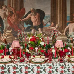 Table Linen Sets | Mrs. Alice Monogram<Mrs. Alice Lily Green & Red Placemats & Napkins (Set of 4)
