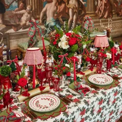 Table Linen Sets | Mrs. Alice Monogram<Mrs. Alice Lily Green & Red Placemats & Napkins (Set of 4)