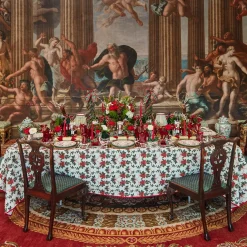 Table Linen Sets | Mrs. Alice Monogram<Mrs. Alice Lily Green & Red Placemats & Napkins (Set of 4)