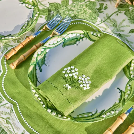 Summer Crockery | Dinner Plates<Mrs. Alice Lily of the Valley Dinner Plates (Set of 4)