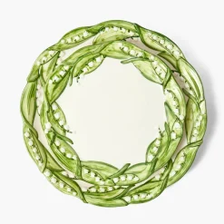 Summer Crockery | Crockery Sets<Mrs. Alice Lily of the Valley Dinner & Starter Plates (Set of 4)