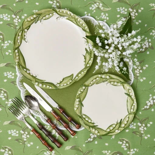 Summer Crockery | Crockery Sets<Mrs. Alice Lily of the Valley Dinner & Starter Plates (Set of 4)