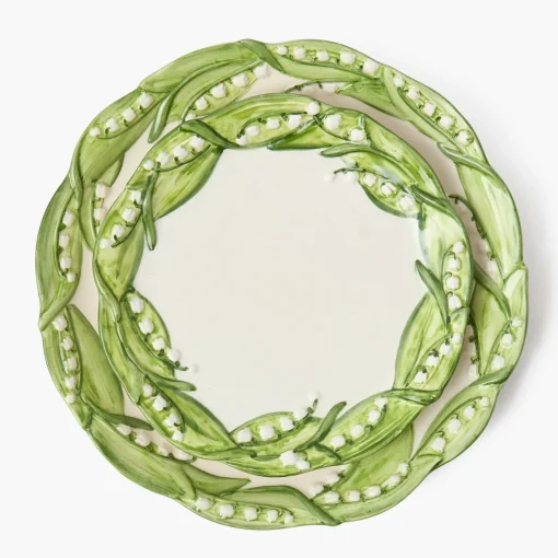 Summer Crockery | Crockery Sets<Mrs. Alice Lily of the Valley Dinner & Starter Plates (Set of 4)