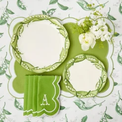 Summer Crockery | Crockery Sets<Mrs. Alice Lily of the Valley Dinner & Starter Plates (Set of 4)