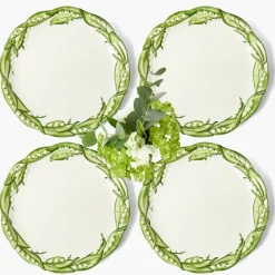 Summer Crockery | Dinner Plates<Mrs. Alice Lily of the Valley Dinner Plates (Set of 4)