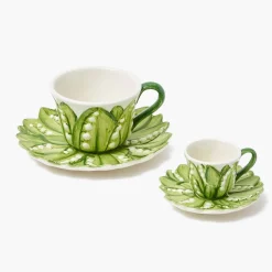 Teaware | For Her<Mrs. Alice Lily of the Valley Espresso Cup & Saucer