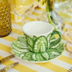 Teaware | For Her<Mrs. Alice Lily of the Valley Espresso Cup & Saucer