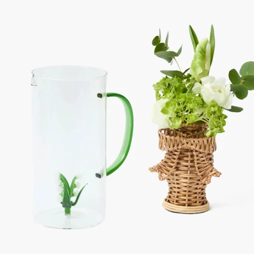 Jugs | For Her<Mrs. Alice Lily of the Valley Glass Jug