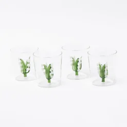 Glasses | For Her<Mrs. Alice Lily of the Valley Glasses (Set of 4)