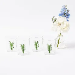 Glasses | For Her<Mrs. Alice Lily of the Valley Glasses (Set of 4)